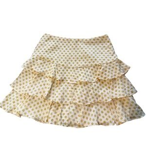 Mini Flowy Dot Ruffle Skirt - Adorable Boho Chic Mini Skirt